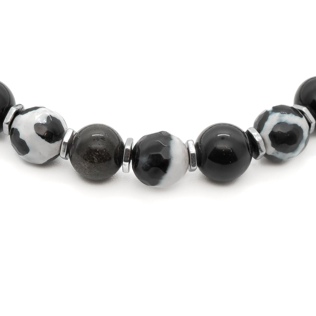 Modern and Symbolic - Silver Hematite Spacers.