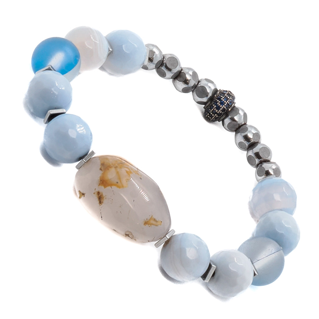 Explore the calming energy of the Ocean Inner Peace Bracelet Set, designed to bring serenity and revitalization.