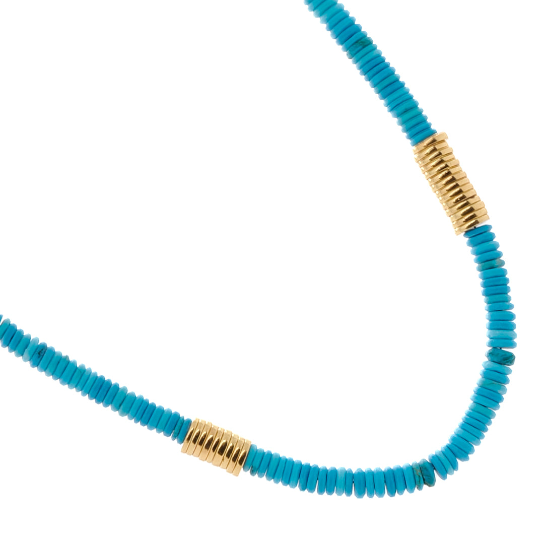 Inner Calm and Balance - The Handmade Turquoise Necklace Aligns Chakras and Purifies the Spirit.
