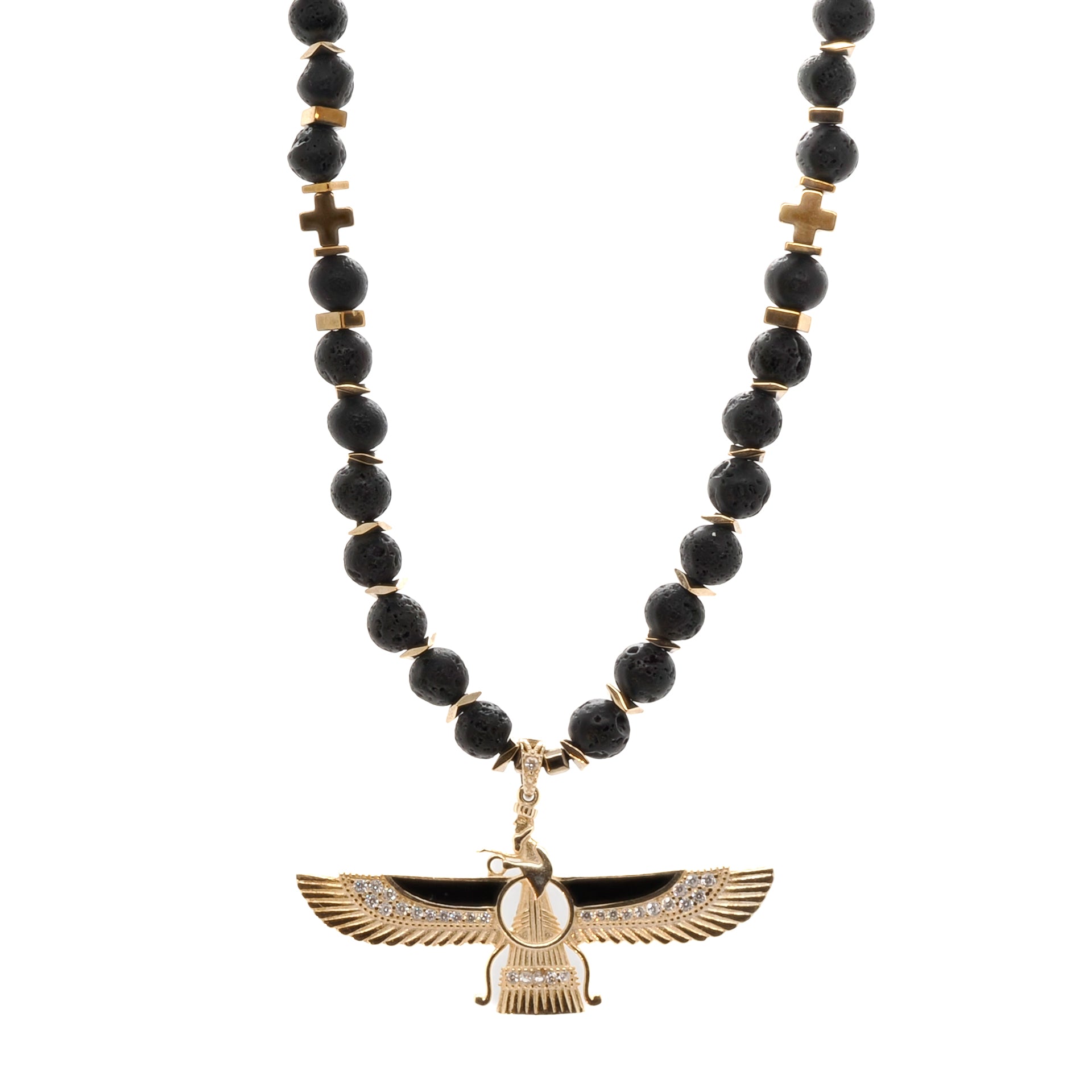 Faravahar Necklace with Symbolic Meaning - Enhance your spiritual journey with this beautiful necklace.
