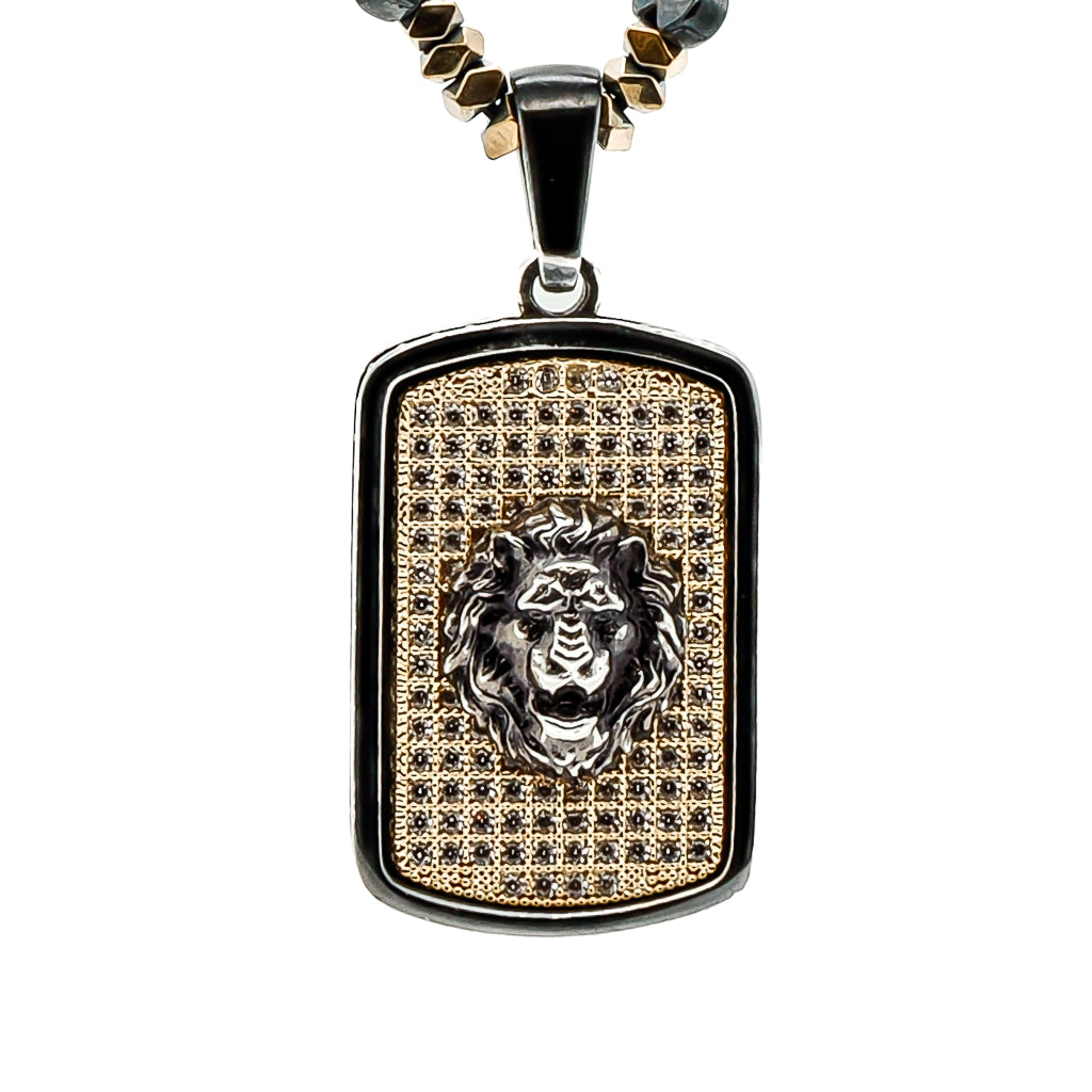 Swarovski Crystal Lion Pendant - A Symbol of Strength.
