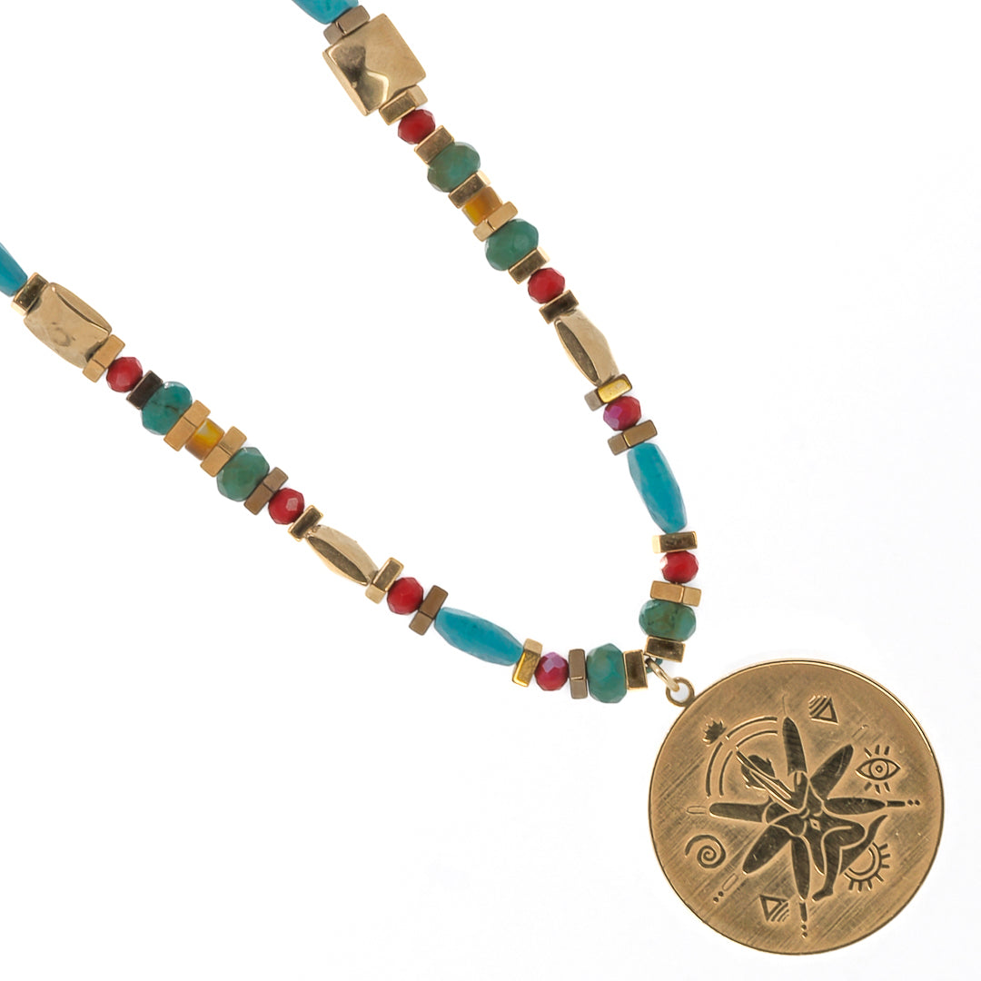 Embrace Good Fortune - The See The Good Necklace in all its Splendor.