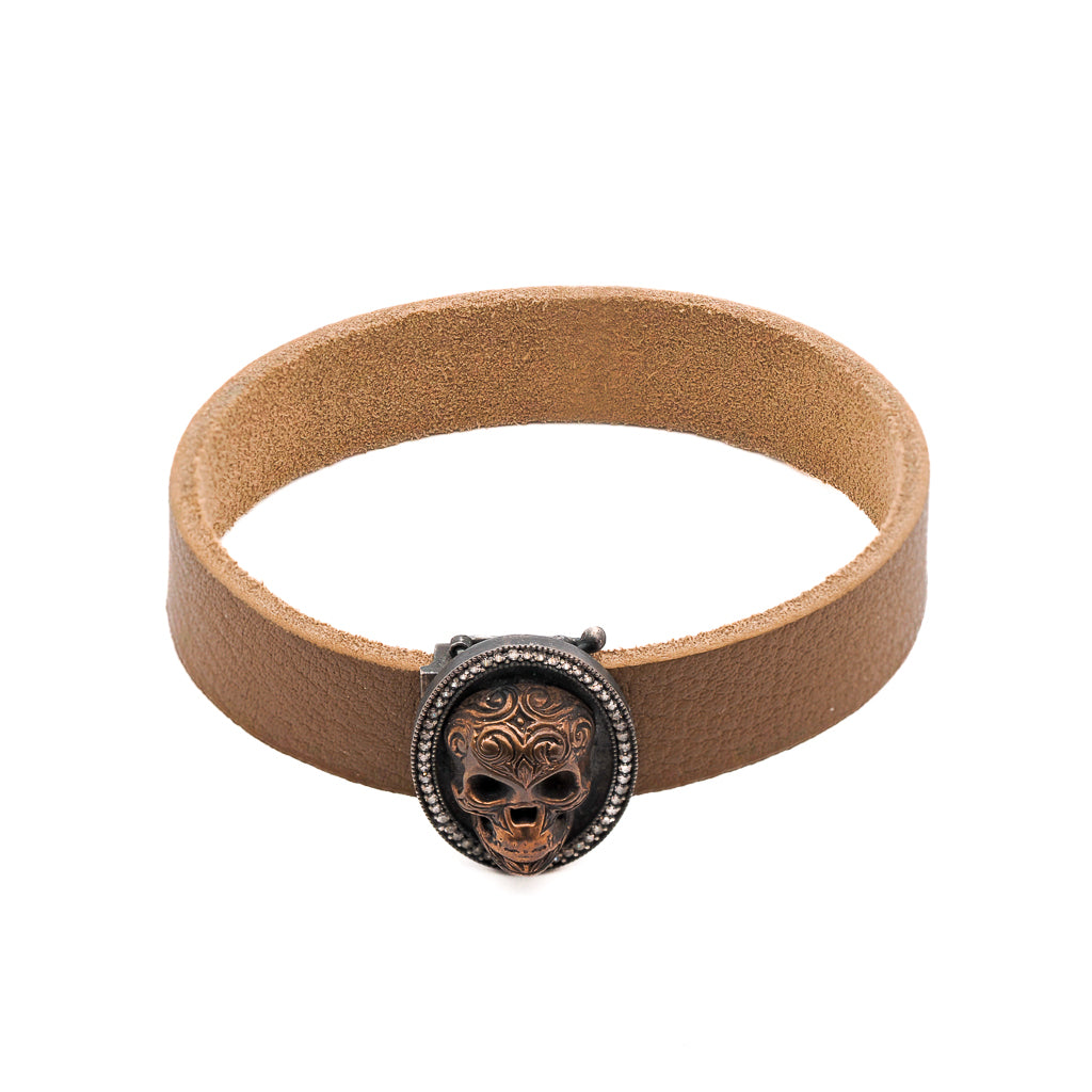 Unique Leather Piece - Men&#39;s Bracelet.