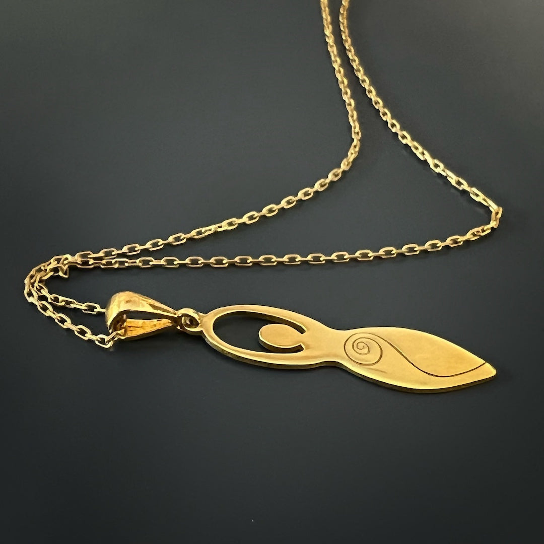 Embrace the power of symbols with this handmade necklace, crafted from high-quality 925 solid silver and 14k gold vermeil.