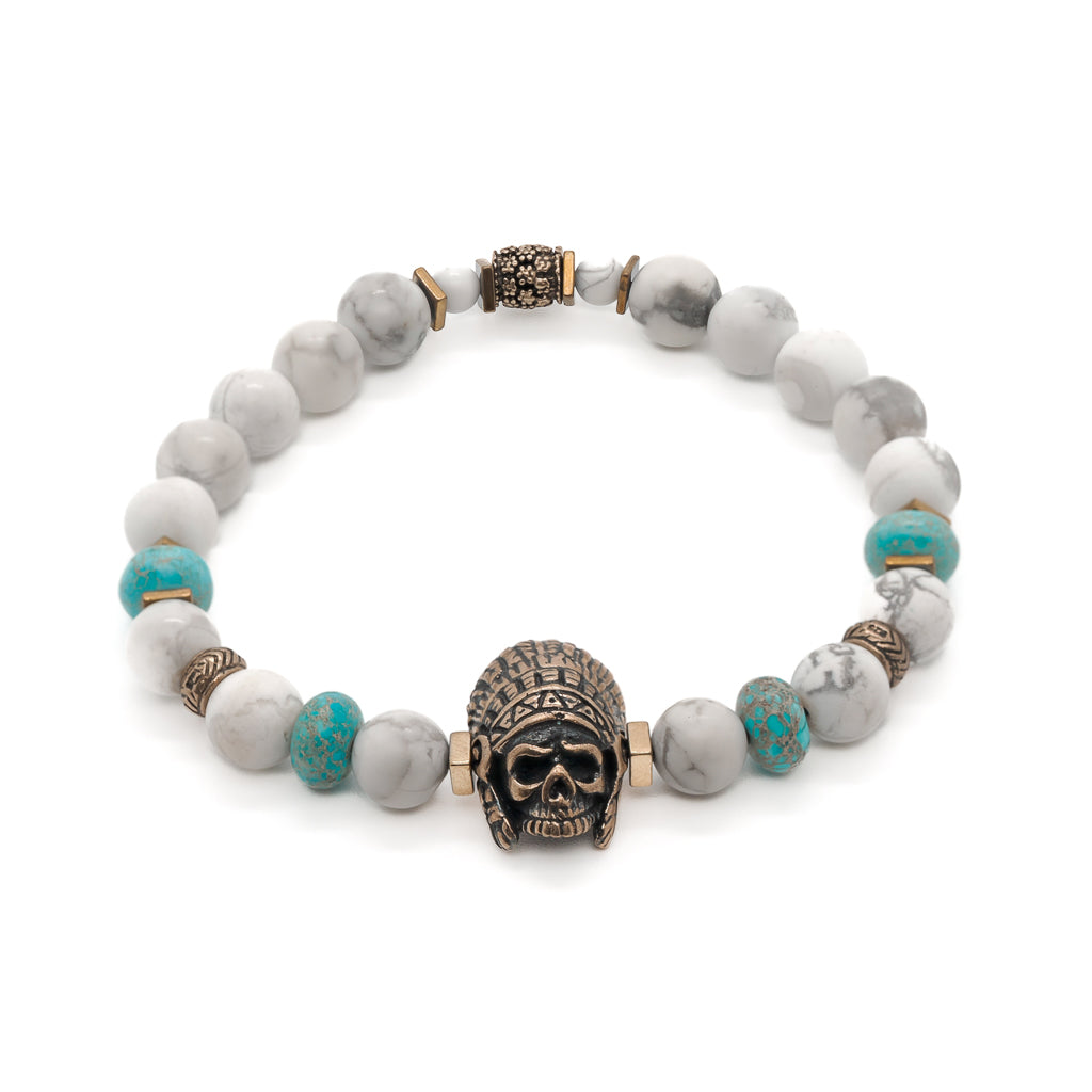 Spiritual Beaded Indian Bracelet - Handcrafted in the USA.