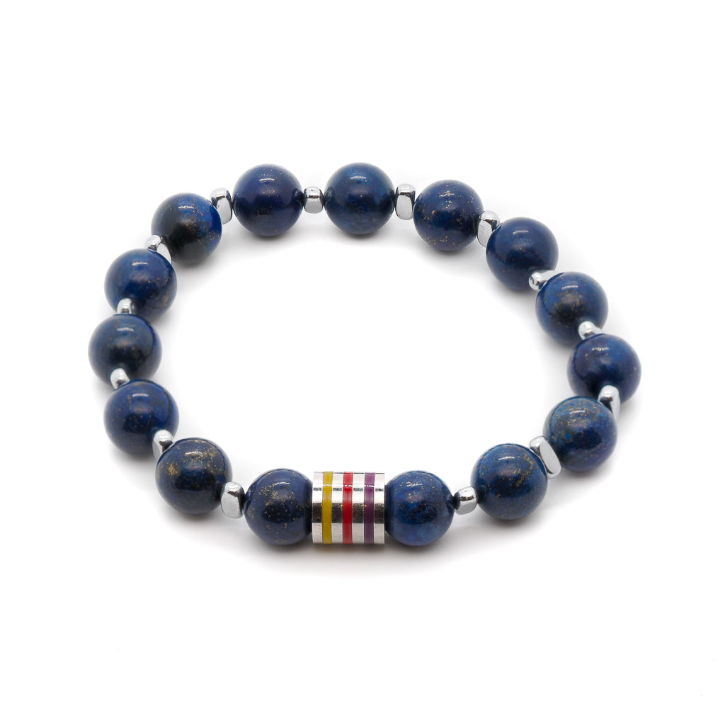 Spiritual Lapis Lazuli Bracelet - Handcrafted Elegance.