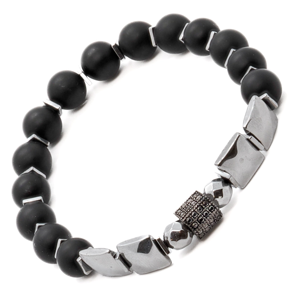 Experience the elegance and simplicity of the Spiritual Onyx Stone Style Bracelet, designed to complement any outfit with its versatile colors and design.