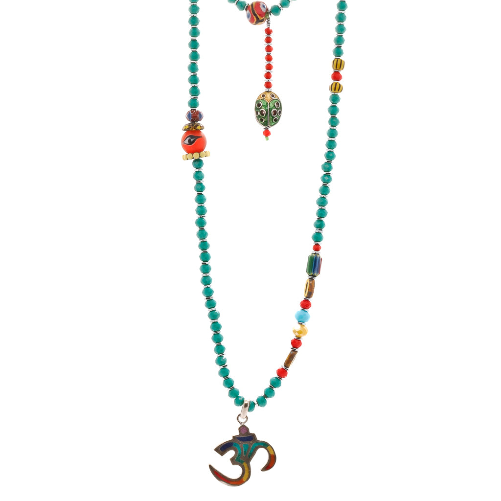 Handcrafted Summer Vibes Yogi Necklace designed to brighten your style and energy.