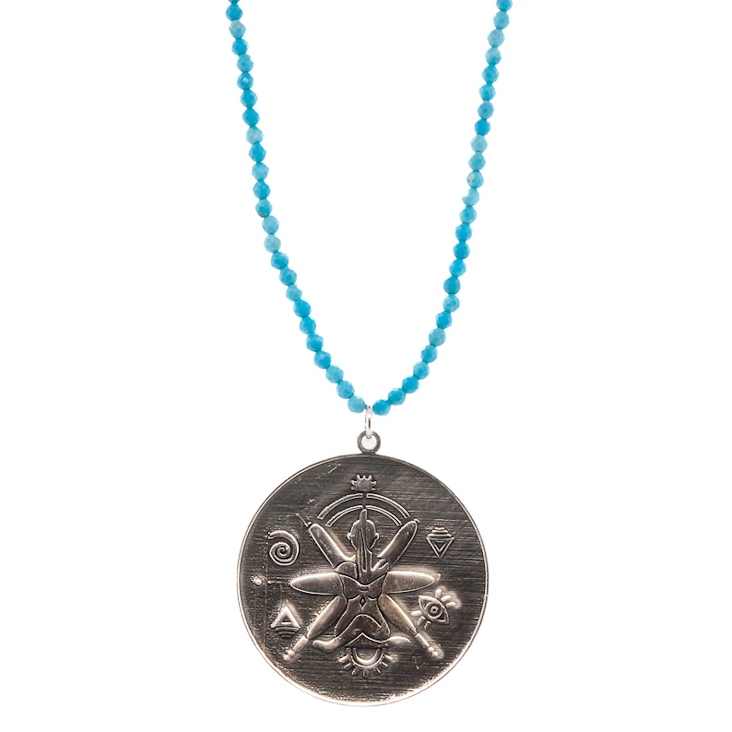 Turquoise See The Good Necklace - A reminder to focus on the positive, beautifully crafted.
