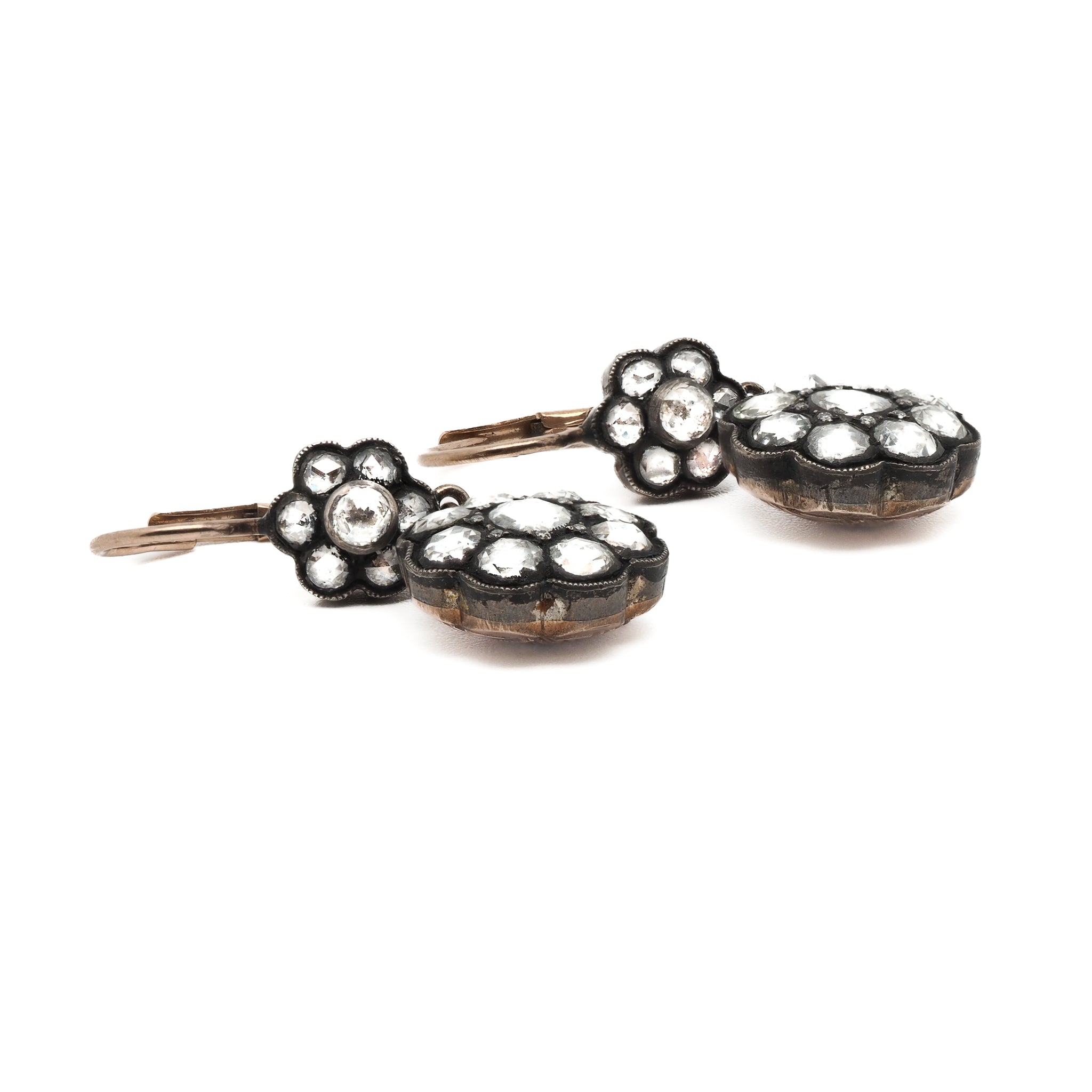 Ebru Jewelry Luxury Series - Unique Victorian Diamond Earrings for an elegant look.